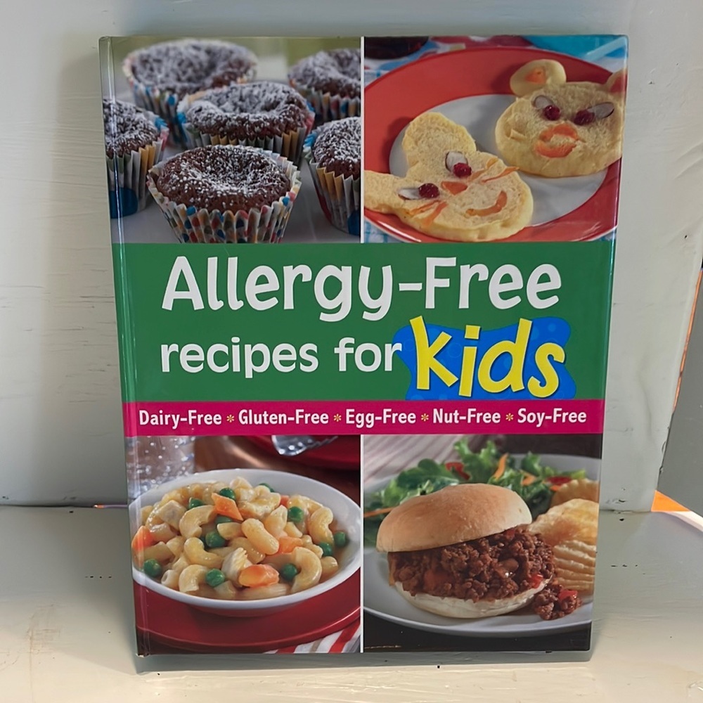 NWT Allergy-Free recipes for Kids dairy gluten egg nut soy free cookbook